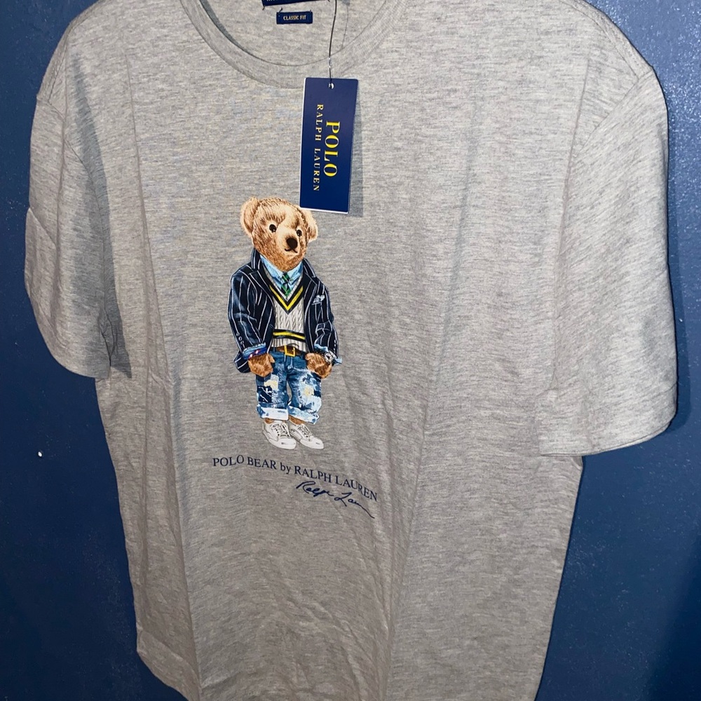 Classic Gray Heather Crew Neck Tee size S adult